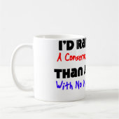 私はむしろ保守的なナットの仕事…です コーヒーマグカップ (左)