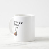 私はむしろ刈っていました コーヒーマグカップ (正面左)