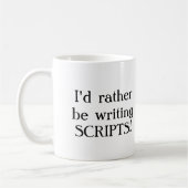 私はむしろ原稿を書いていました! コーヒーマグカップ (左)