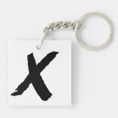 私はむしろ嘘をつく – ミニマル Keychain キーホルダー (裏面)