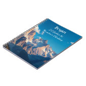 私はむしろ山の登山になるパーソナライズされた ノートブック (左側)