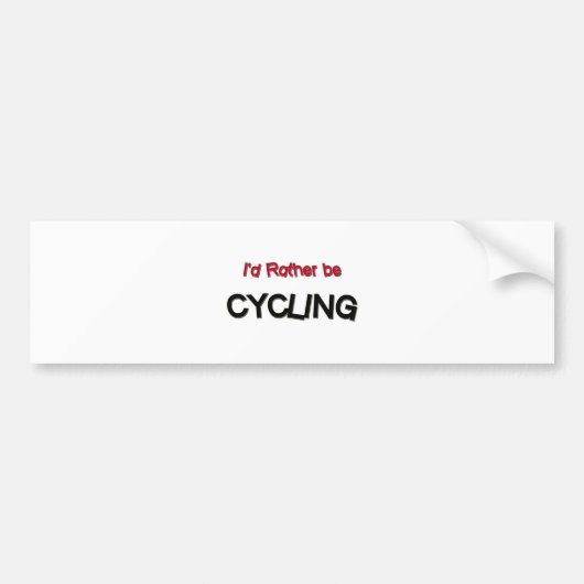 私はむしろ循環していました バンパーステッカー (正面)