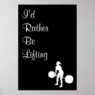 私はむしろ持ち上げたい –  ポスター