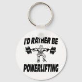 私はむしろ持ち上げウェイトリフティングである キーホルダー (正面)