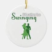 私はむしろ振れていました セラミックオーナメント (正面)