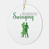 私はむしろ振れていました セラミックオーナメント (左)