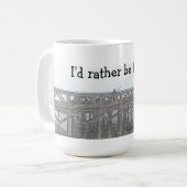 私はむしろ採取していました コーヒーマグカップ (正面左)