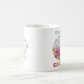 私はむしろ曼荼羅のぬり絵帳のマグを着色していました コーヒーマグカップ (中央)