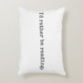 私はむしろ枕を読んでいました アクセントクッション (正面(垂直))