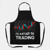 私はむしろ株取引の贈り物になりたい エプロン (正面)