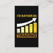 私はむしろ株式市場の取引を交換していました 名刺 (正面)