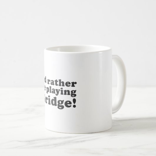 私はむしろ橋を遊んでいました! コーヒーマグカップ (正面右)