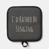 私はむしろ歌うおもしろい引用文 鍋敷き (正面)