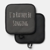 私はむしろ歌うおもしろい引用文 鍋敷き (正面/裏面)