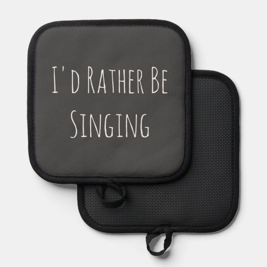 私はむしろ歌うおもしろい引用文 鍋敷き (正面/裏面)