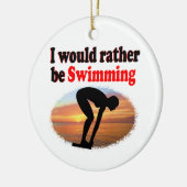 私はむしろ泳いでいたい セラミックオーナメント (左)