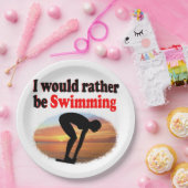 私はむしろ泳いでいたい ペーパープレート (パーティー)