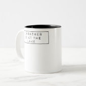 私はむしろ湖にいたい ツートーンマグカップ (正面左)