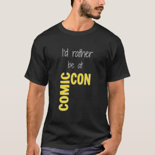 私はむしろ漫画コン（黒）エッセンシャルになりたい Tシャツ
