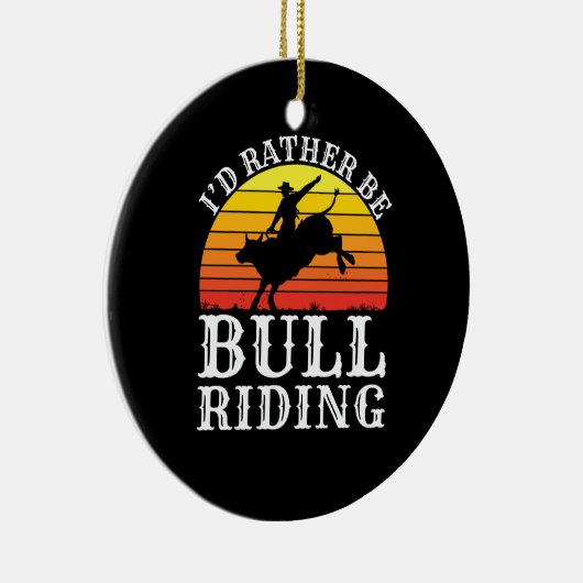 私はむしろ牛馬ロデオ・ライダーになりたい セラミックオーナメント (右)