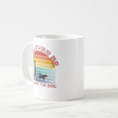 私はむしろ犬の歩くになる コーヒーマグカップ (正面左)