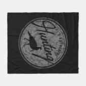 私はむしろ狩りトルコレトロ 動揺して フリースブランケット (正面(横))