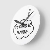 私はむしろ狩り ラウンド壁時計 (傾斜)