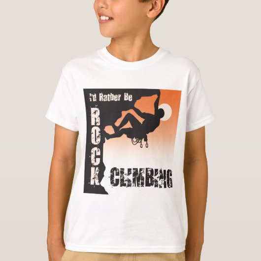 私はむしろ石の登山です Tシャツ (正面)