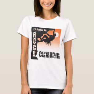 私はむしろ石の登山です Tシャツ