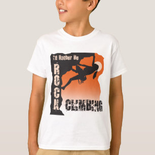 私はむしろ石の登山のTシャツの女性です Tシャツ