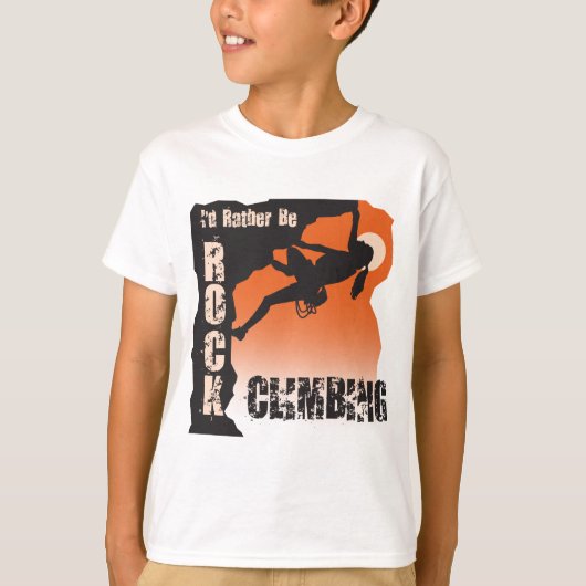 私はむしろ石の登山のTシャツの女性です Tシャツ (正面)