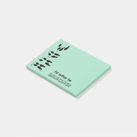 私はむしろ社交ダンスのダンサーの足音を踊っていました ポストイット (アングル)