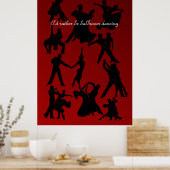 私はむしろ社交ダンス踊り ポスター (キッチン)