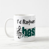 私はむしろ私のベースギターを演奏していました コーヒーマグカップ (左)