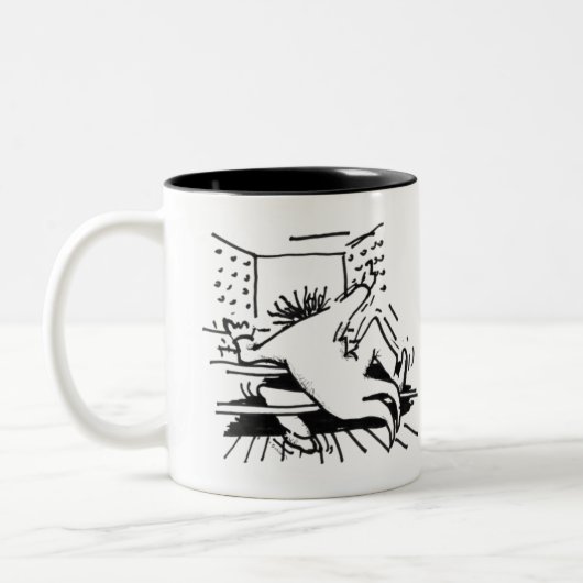 私はむしろ私の器官のマグを遊んでいました ツートーンマグカップ (左)