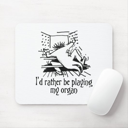 私はむしろ私の器官を遊んでいました! マウスパッド (マウス)