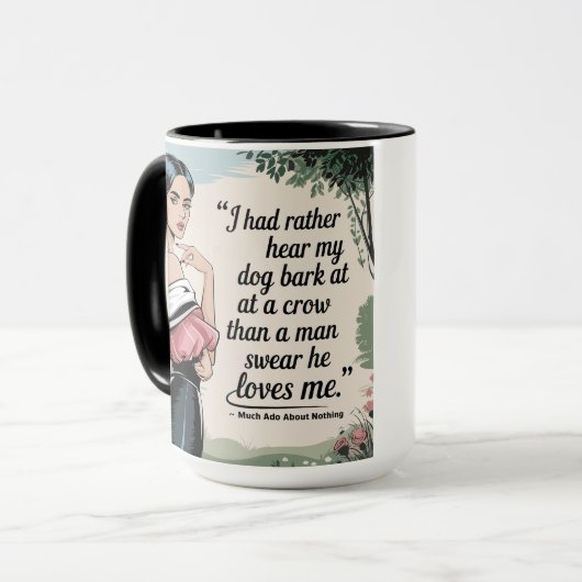 私はむしろ私の犬を聞いていた:フェミニストのウィット マグカップ (正面左)