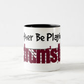 私はむしろ私の遊くそになる ツートーンマグカップ (中央)