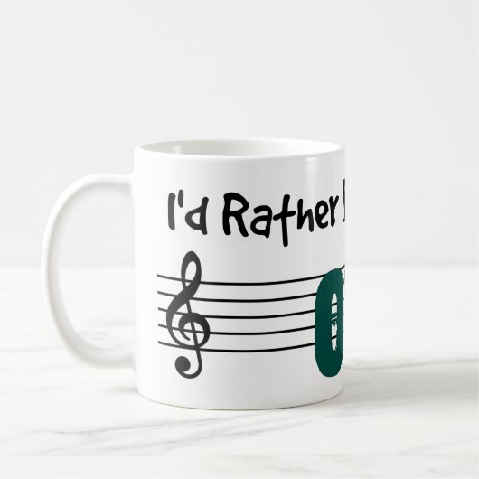 私はむしろ私のOudを遊んでいました コーヒーマグカップ (左)