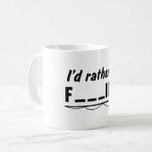 私はむしろ空欄を埋めます採取していました コーヒーマグカップ (正面左)