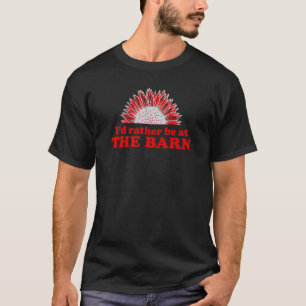 私はむしろ納車馬ひまわり農場の牛に居たい Tシャツ