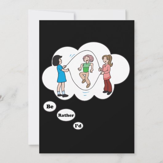 私はむしろ縄跳び4です 招待状 (正面)