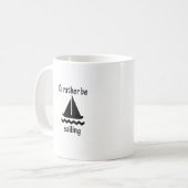 私はむしろ航海していました コーヒーマグカップ (正面左)