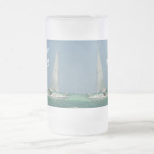 私はむしろ航海していました! フロストグラスビールジョッキ (中央)