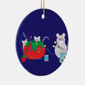 私はむしろ裁縫のクリスマス装飾品 セラミックオーナメント (右)