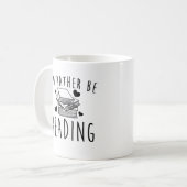 私はむしろ読んでいました コーヒーマグカップ (正面左)