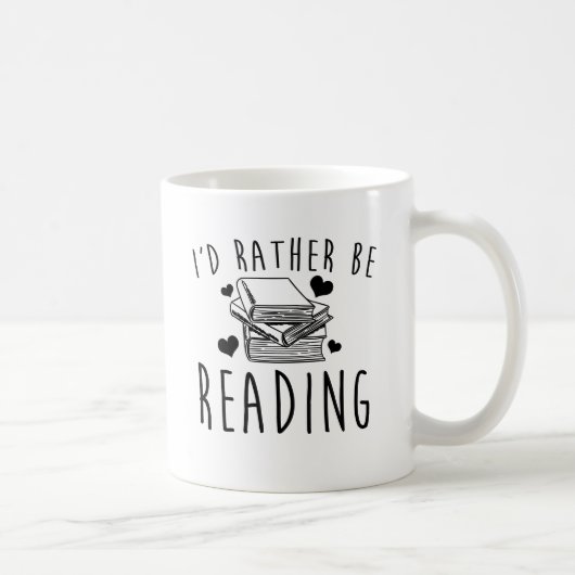 私はむしろ読んでいました コーヒーマグカップ (右)