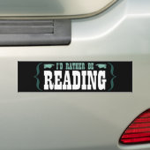 私はむしろ読んでいました バンパーステッカー (車上)