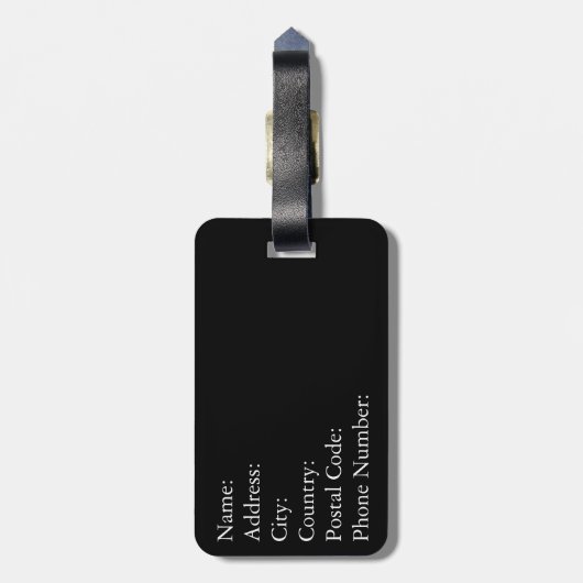 私はむしろ読んでいました ラゲッジタグ (裏面縦)