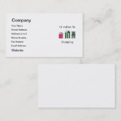 私はむしろ買物をしていました 名刺 (正面/裏面)